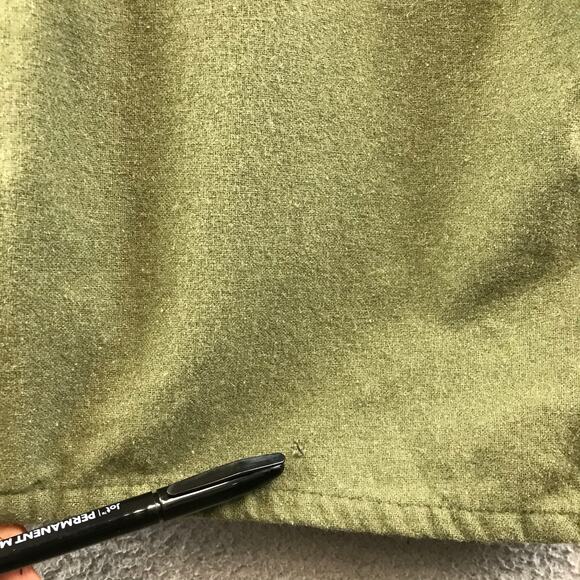 British Army Mens Wool Flannel Combat Shirt Green Ladybird Belfast 1960s L - Picture 9 of 9